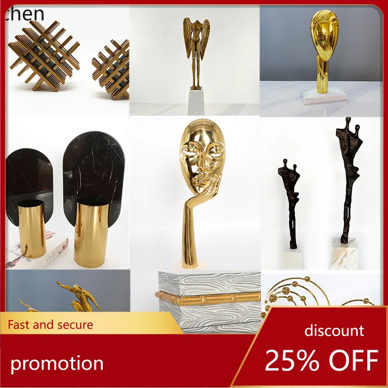 

HXL Crystal Home Decoration Model Room Ornament Living Room Figurine Sculpture