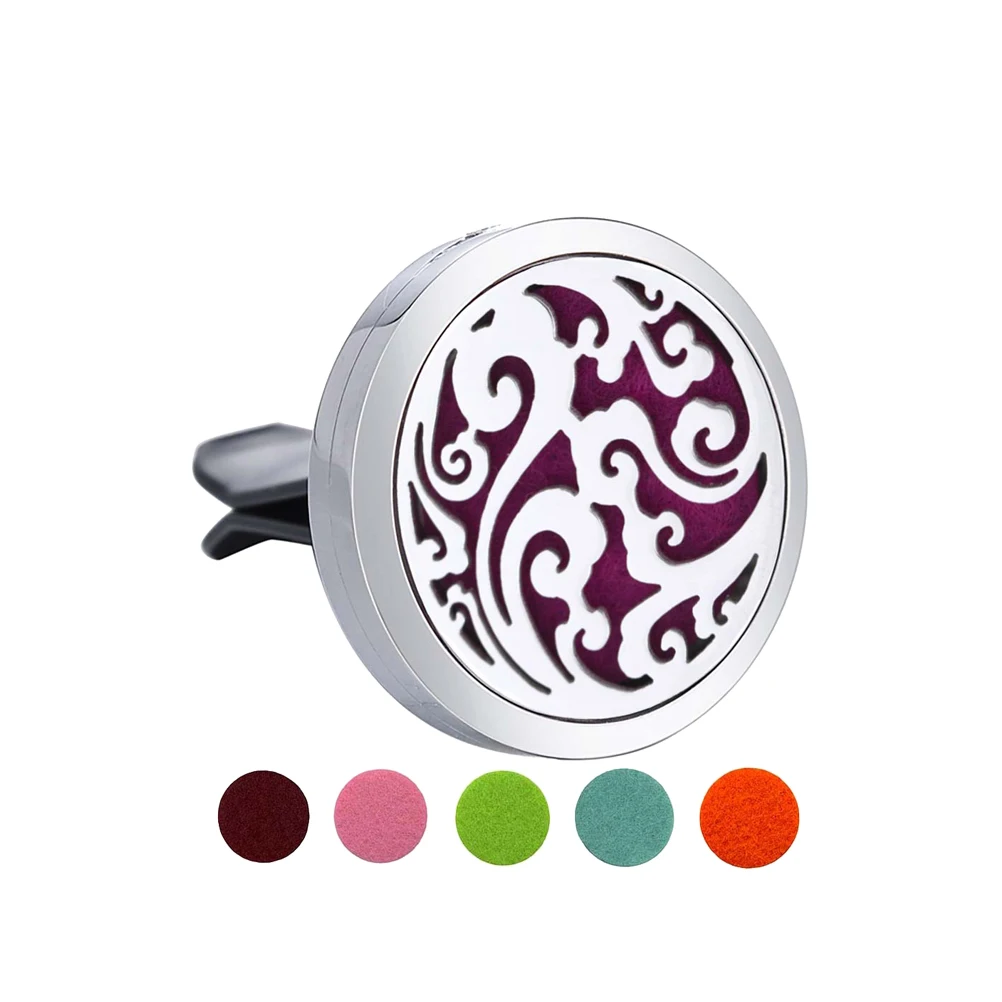 

6 pcs Essential Oil Diffuser Vent Clip Aromatherapy Locket Air Freshener Charm Cloud Pattern Design For Interior Essential Oil