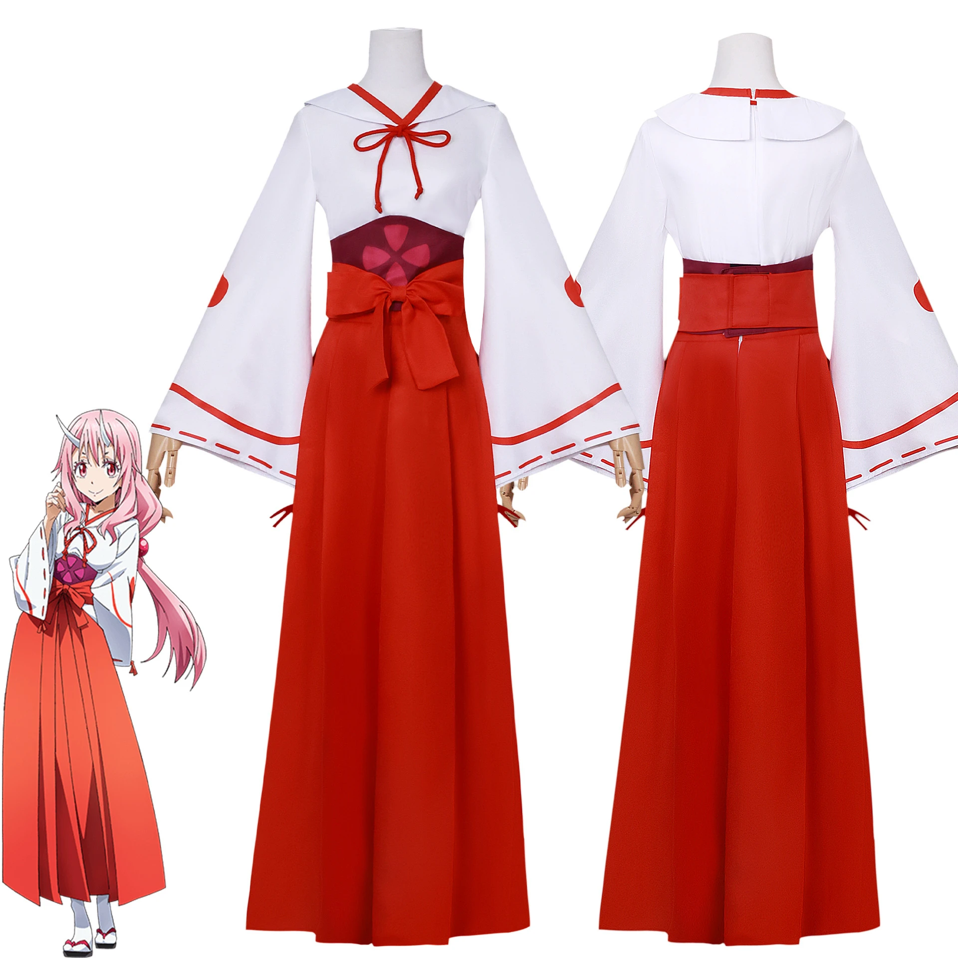 

Shuna Cosplay Costume Anime That Time I Got Reincarnated As A Slime Uniform Adult Women Top Skirt Set Halloween Role Play Outfit