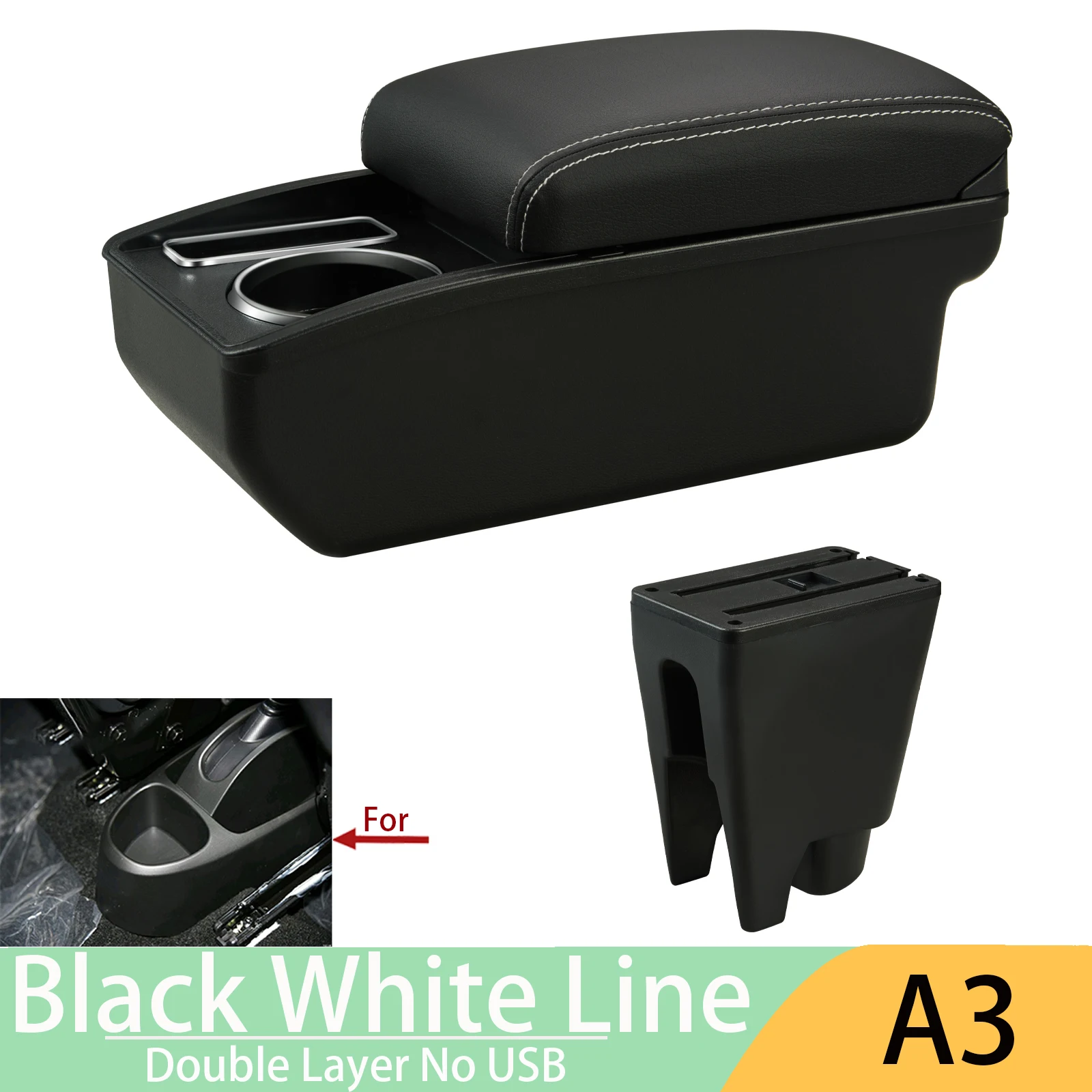 Voor Peugeot 107 Armsteun Voor Citroen C1 Toyota Etios Aygo BJ Armsteun Doos Auto Accessoires Winkel Doos Interieur Onderdelen details