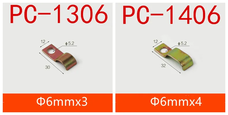 4 mm/6 mm Durchmesser/einseitig/doppelt Vorrichtung Ölrohr/Rohr/Schlauchklemmen PC-1206 für zentralisiertes Schmiersystem/CNC-Maschinenzentrum – Detail 11