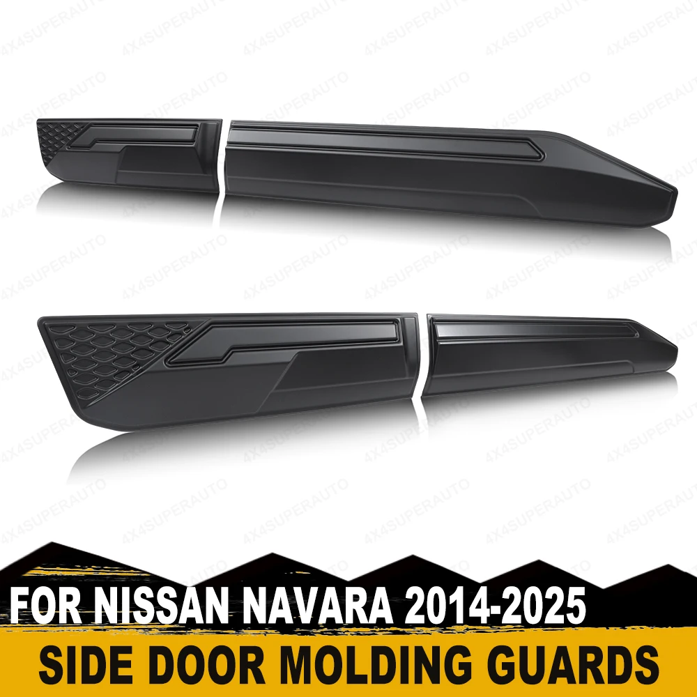 

Body Cladding Side Door Molding For Nissan Navara NP300 D23 Frontier 2014-2020/2021-2025 Guards Double Cabin ABS Car Accessories