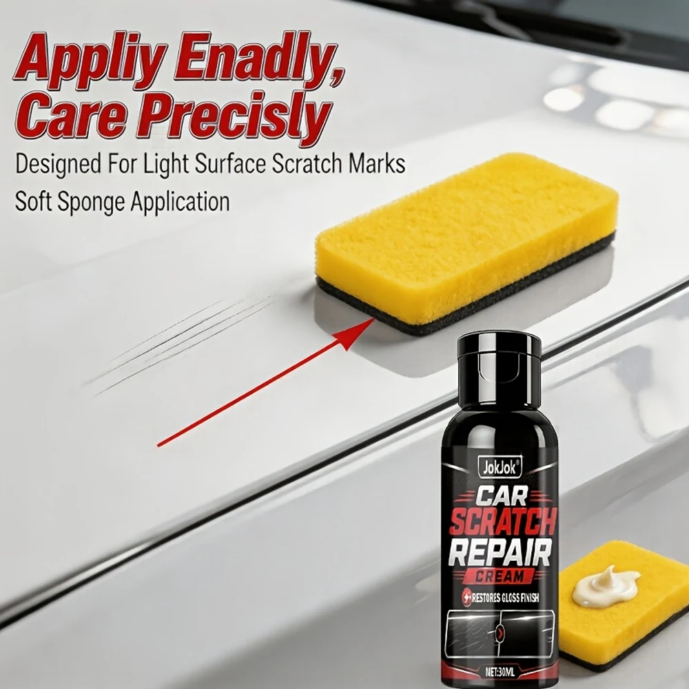 Car Scratch Repair Cream, Removes Sunburn And Scratches, Suitable for All Car Paint Colors, Compatible with Multiple Paint Color