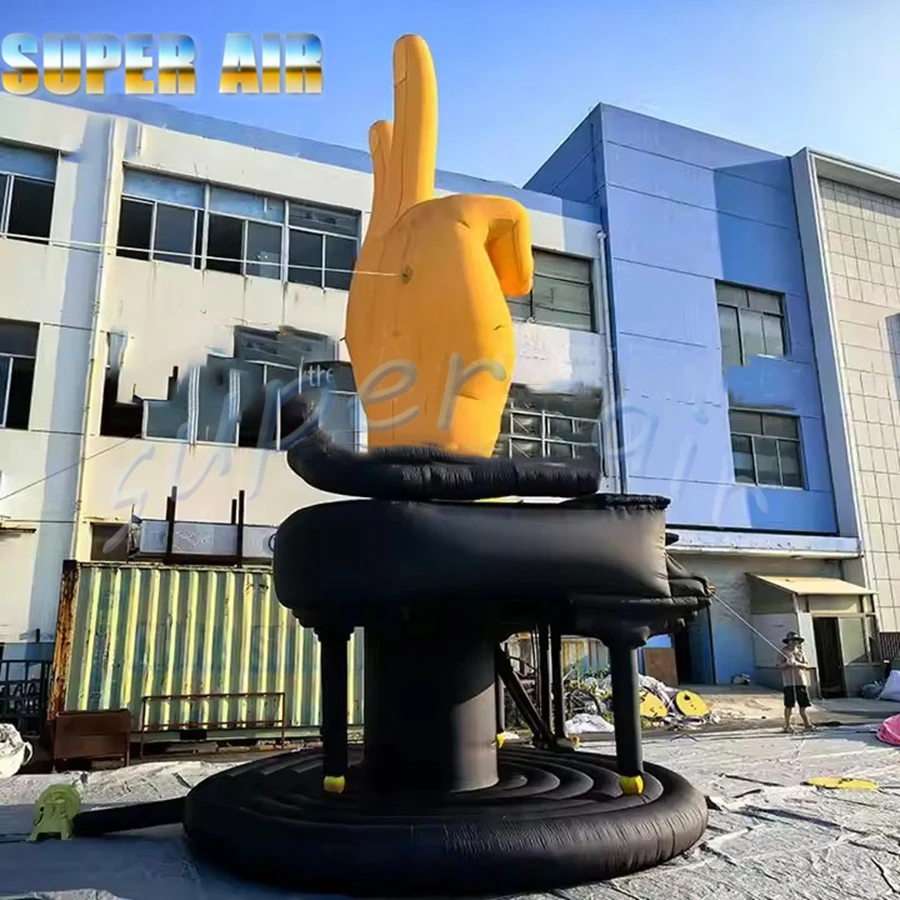High quality product that advertising model inflatable gesture with piano for decoration