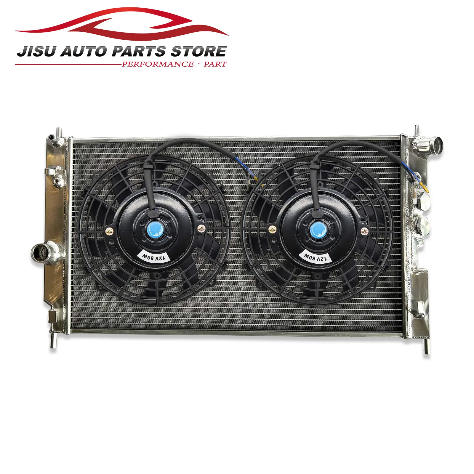 

2-Row Aluminum radiator + Fans Fit Opel/vauxhall Vectra B 2.5I/2.6I V6 24V AT 1995-2002