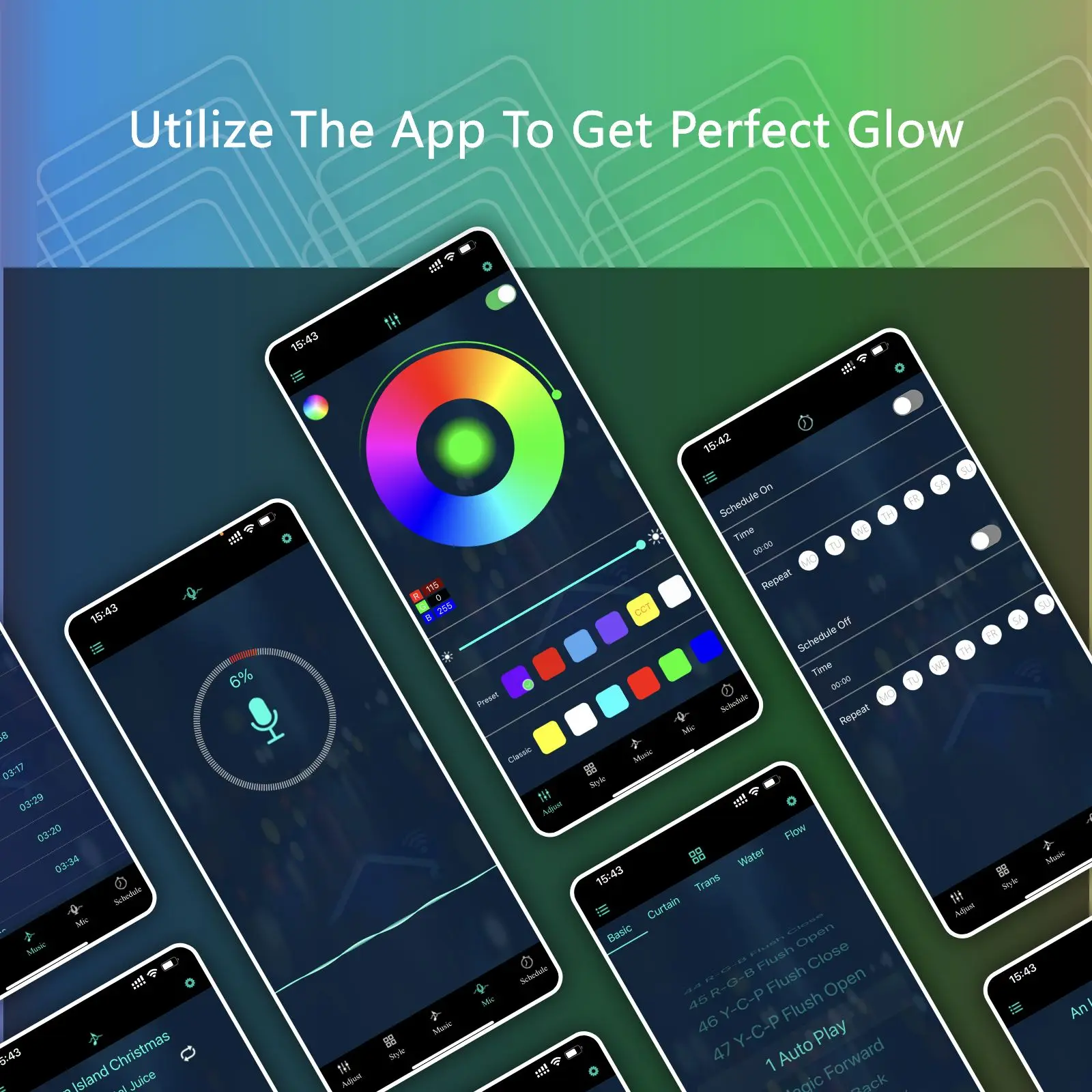 USB ไฟ LED Strip บลูทูธ APP ควบคุมสมาร์ทคริสต์มาส String Light RGB เปลี่ยนสี IR 2.4G สําหรับตกแต่งบ้าน