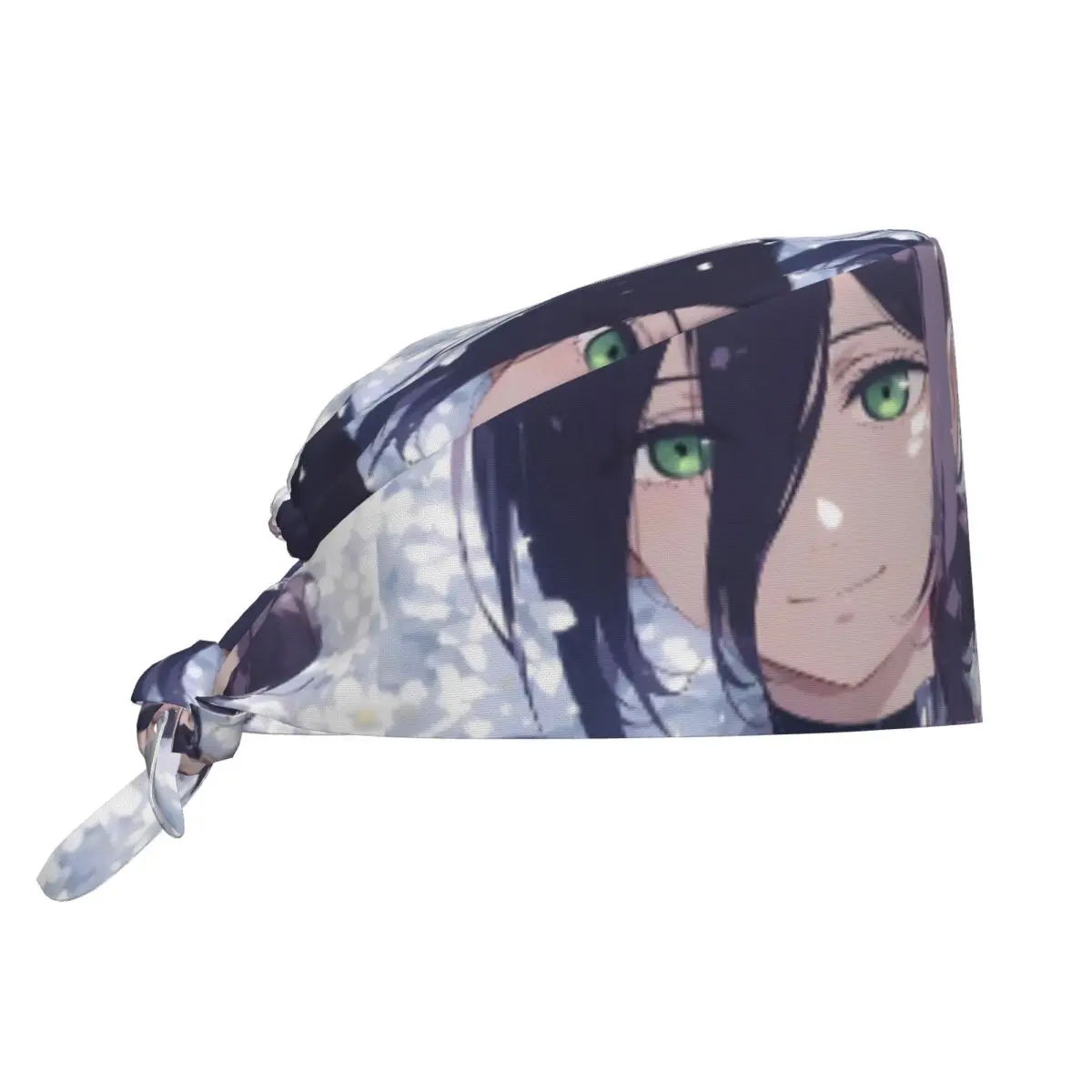 Gorro quirúrgico de enfermería para operador, motosierra para hombre Denji Makima Power Hayakawa Reze, gorros de Anime Manga sangrientos para el cuidado de mascotas, gorro exfoliante