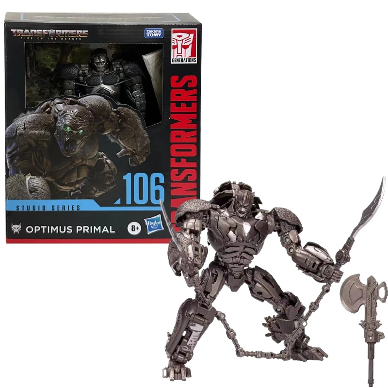 

Hasbro Transformed Beast Rise SS106 Optimus Prime Leader Studio Series Красивая фигурка Модель робота Оригинальная коробка