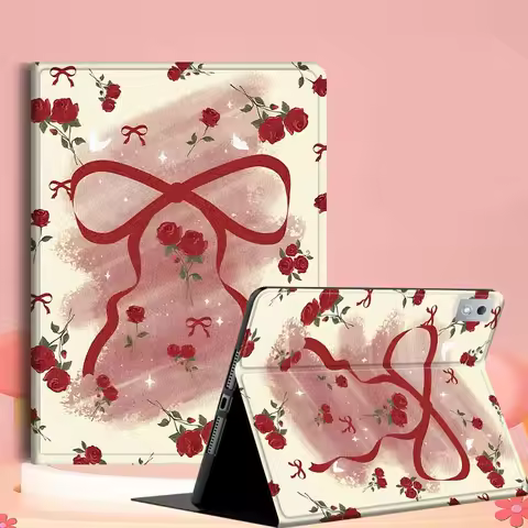 Cherry Bow Creative Pattern For Lenovo Tab Xiaoxin Pad 700 Y900 Gen4 K10 P11 GT K11 3rd P11 P12 Plus Pro Gen Tablet Case