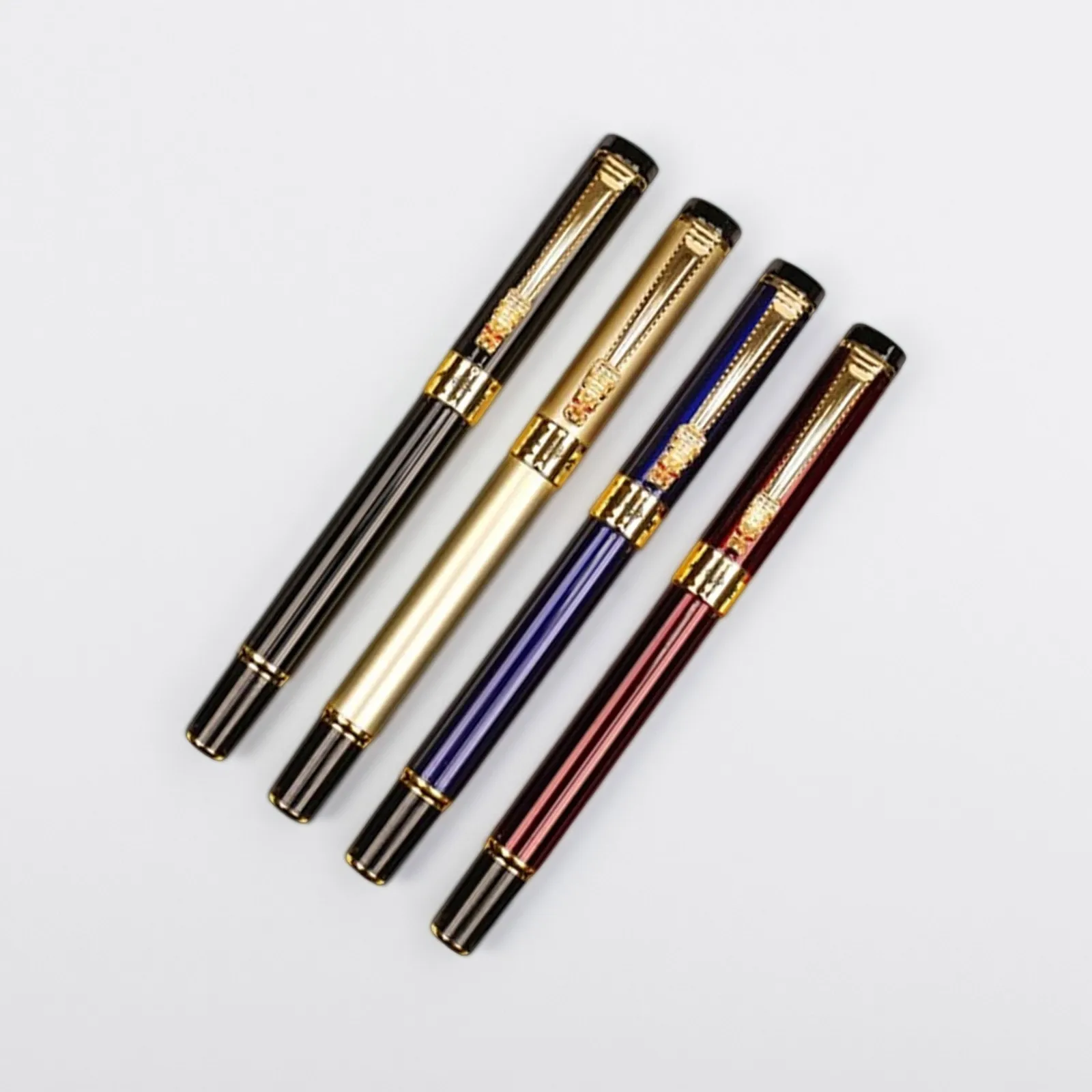 

New Dragon Head Pen Metal Frosted Rod Adult Student Calligraphy Practice Hard Pen Stationery Business Office School Gift Pen