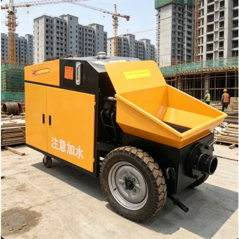 High-Pressure Trailer Pump for Concrete with Intelligent Control and Diesel Engine, Diesel Concrete Pump