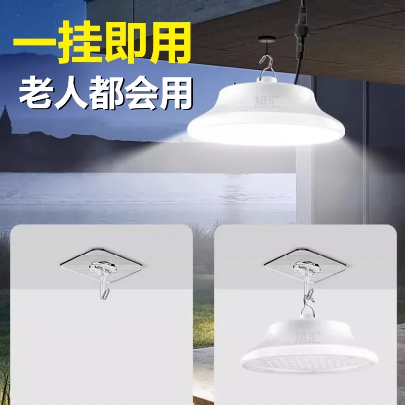 40/60/100W New Solar Lamp Home Indoor Bedroom Lighting Waterproof Outdoor Garden Light with Remote Control Solar Ceiling Light