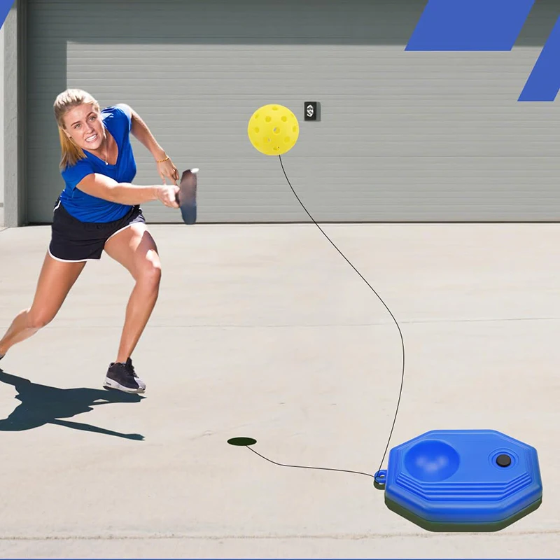 

1 шт., высокоэластичный тренажер для пиклбола, прочный тренировочный аксессуар в помещении и на открытом воздухе, подходит для начинающих