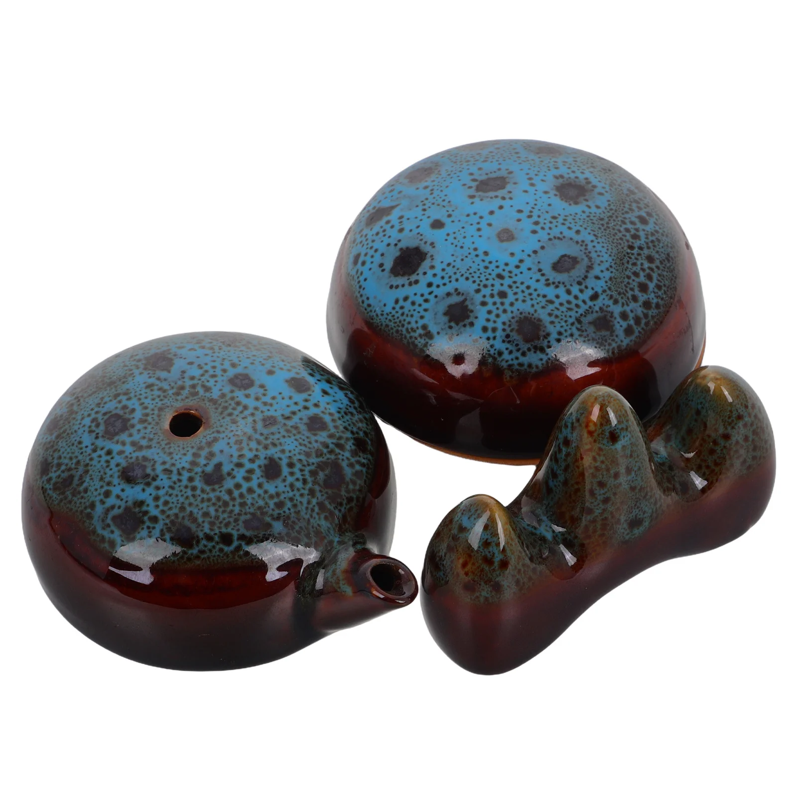 

1Set Color Changing Ceramic Inkstone Brush Rest Ink Pad Box Complete Calligraphy Set for Beginners Desk Pencil Organizer