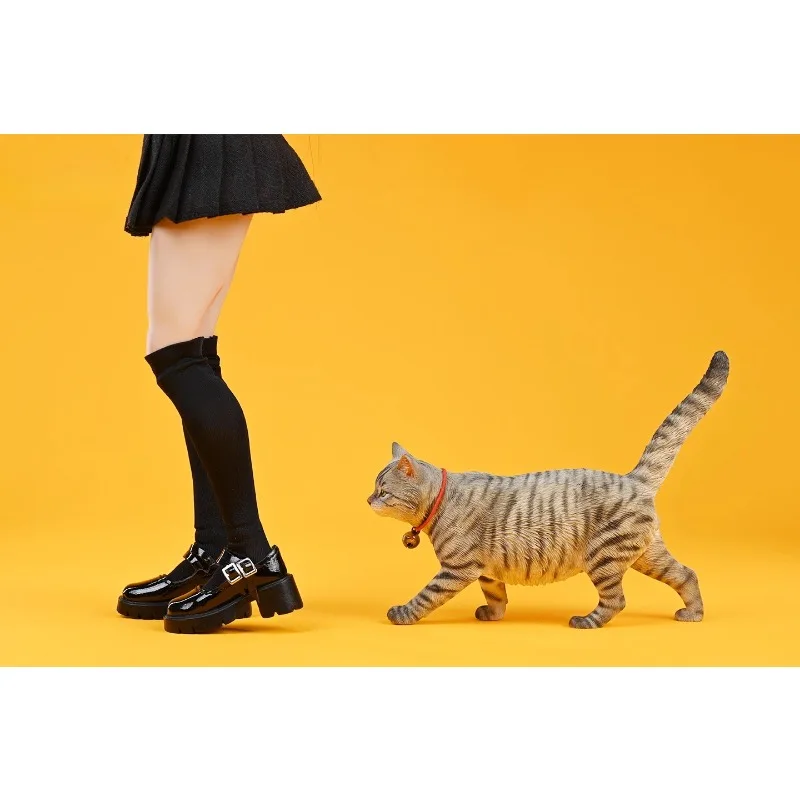 JXK 1/6 Scale Action Figures Simulation Orange Cat Chinese LiHua Calico Cat Kitten Animal Model for 12'' hobbies Ornament Gift