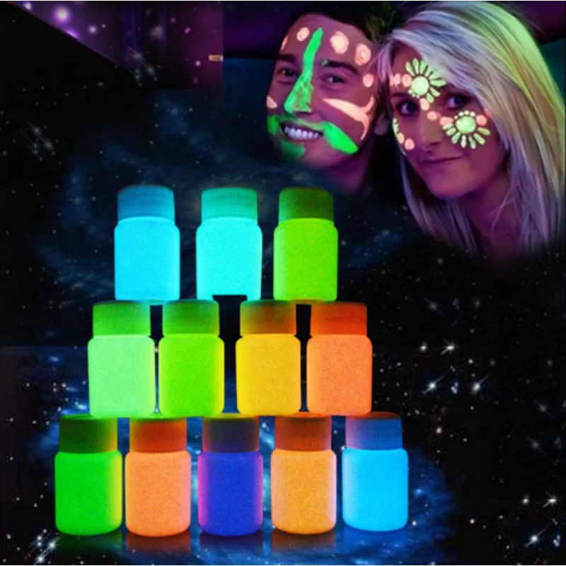 

Luminous Paint Highlight Fluorescent Paint Halloween Paint Body Painting Luminous Pigment Holiday Party Supplies halloween