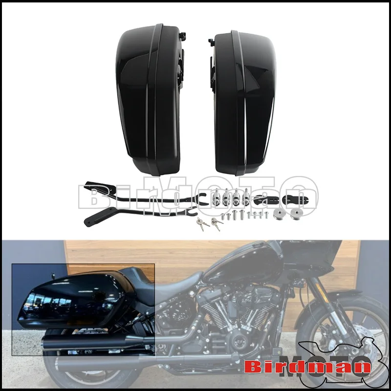 

Боковые мотоциклетные сумки (левая и правая) с креплением для Harley Softail Low Rider S FXLRS 20-24, El Diablo FXRST 22