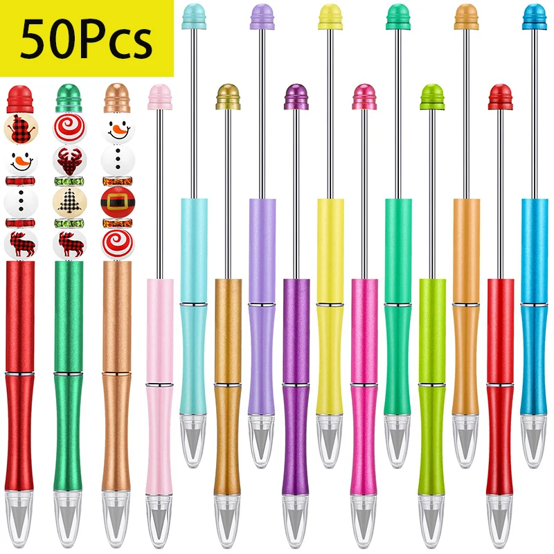 

50Pcs Metal BeadablePencils Infinity Pencils Everlasting Pencil DIY Pencil for Kids Making Gift