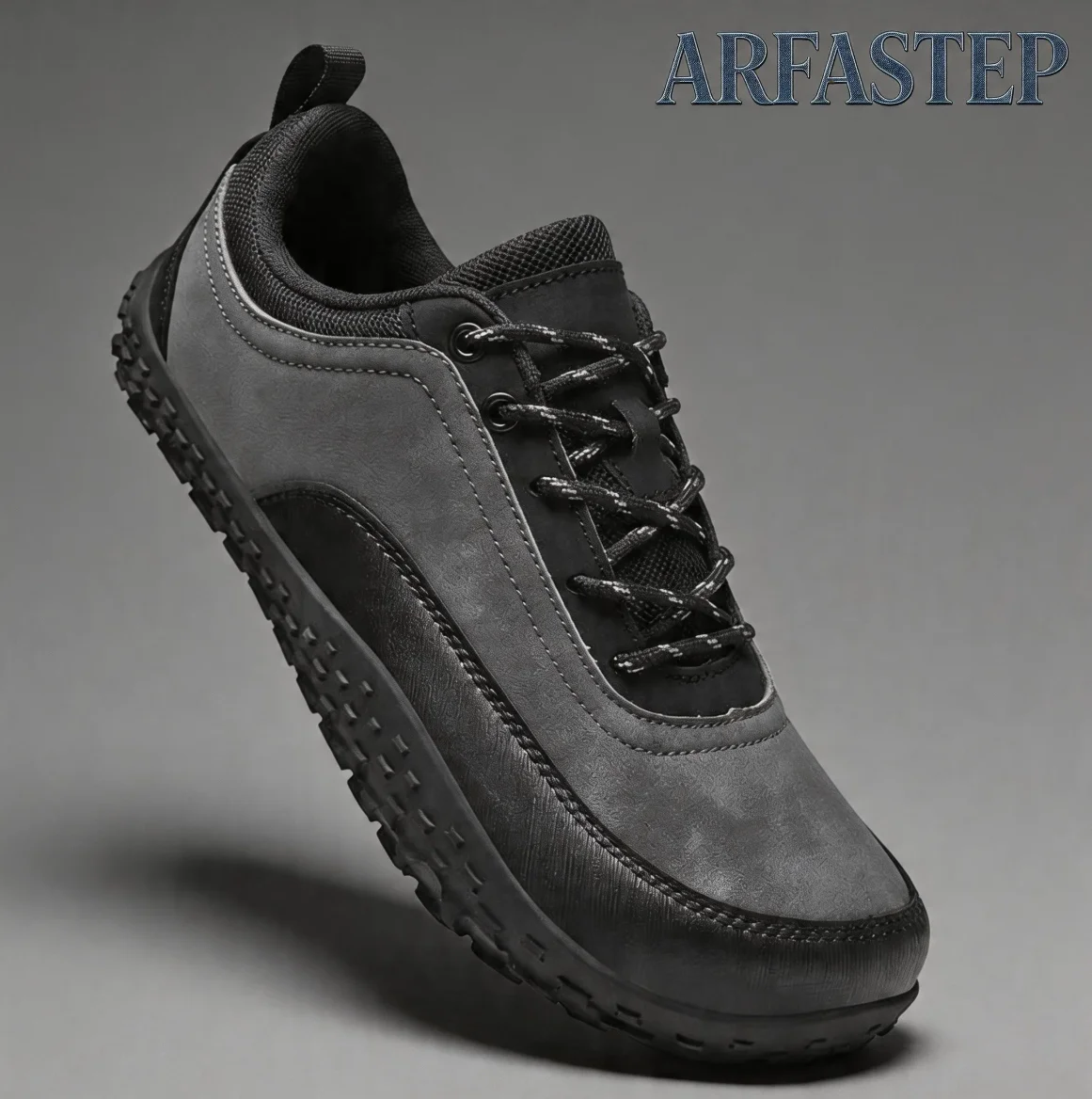 

ARFASTEP Новые мужские кроссовки с широким носком, повседневные, с мягкой подошвой, дышащие, сетчатые, удобные, для ходьбы, эффект босых ног