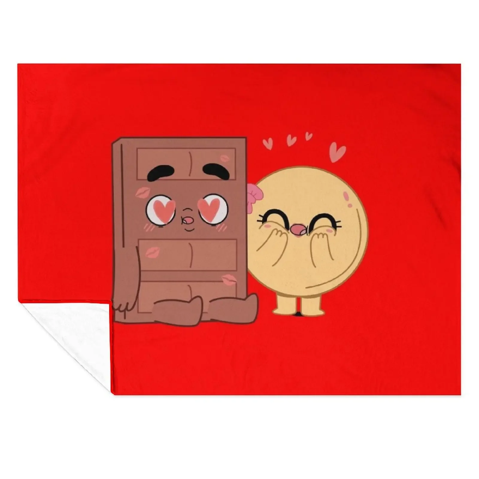 

Choco And Pancake Couples Love Throw Blanket Soft Big For Baby warm winter blankets and throws Blankets