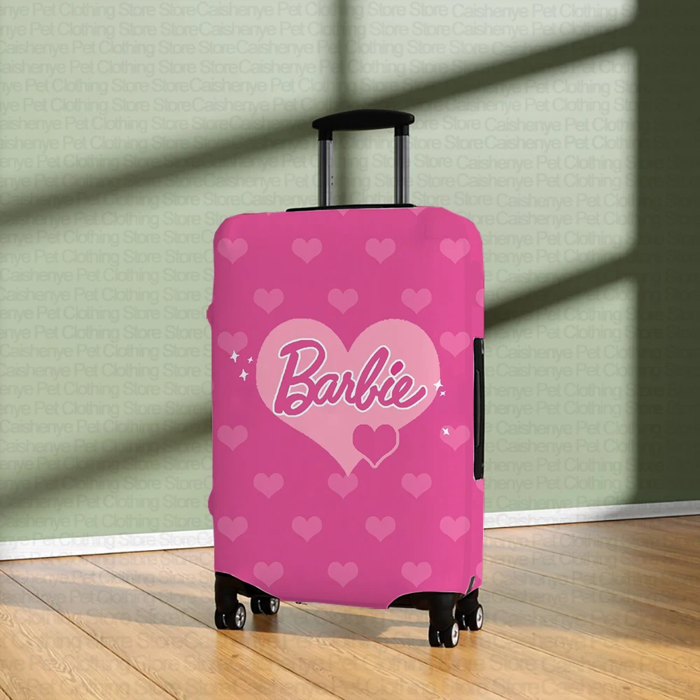 Luggage Cover Protective Cover Fashion Personality Girls Travel Suitcase Cover Barbie Princess Pattern Suitable for 18-32 Inches