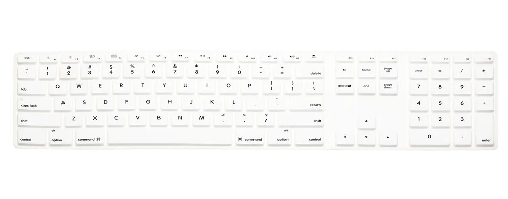 Computer Desktop Color Silicone keyboard Cover Skin Protector with a numeric keypad for Apple iMac G5/G6 MB110LL/A