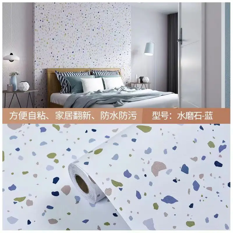 Solid Color Matte DIY Decorative Film PVC Self Adhesive Wall Sticker Kitchen Cabinet Furniture Wallpapers Renovation Stickers