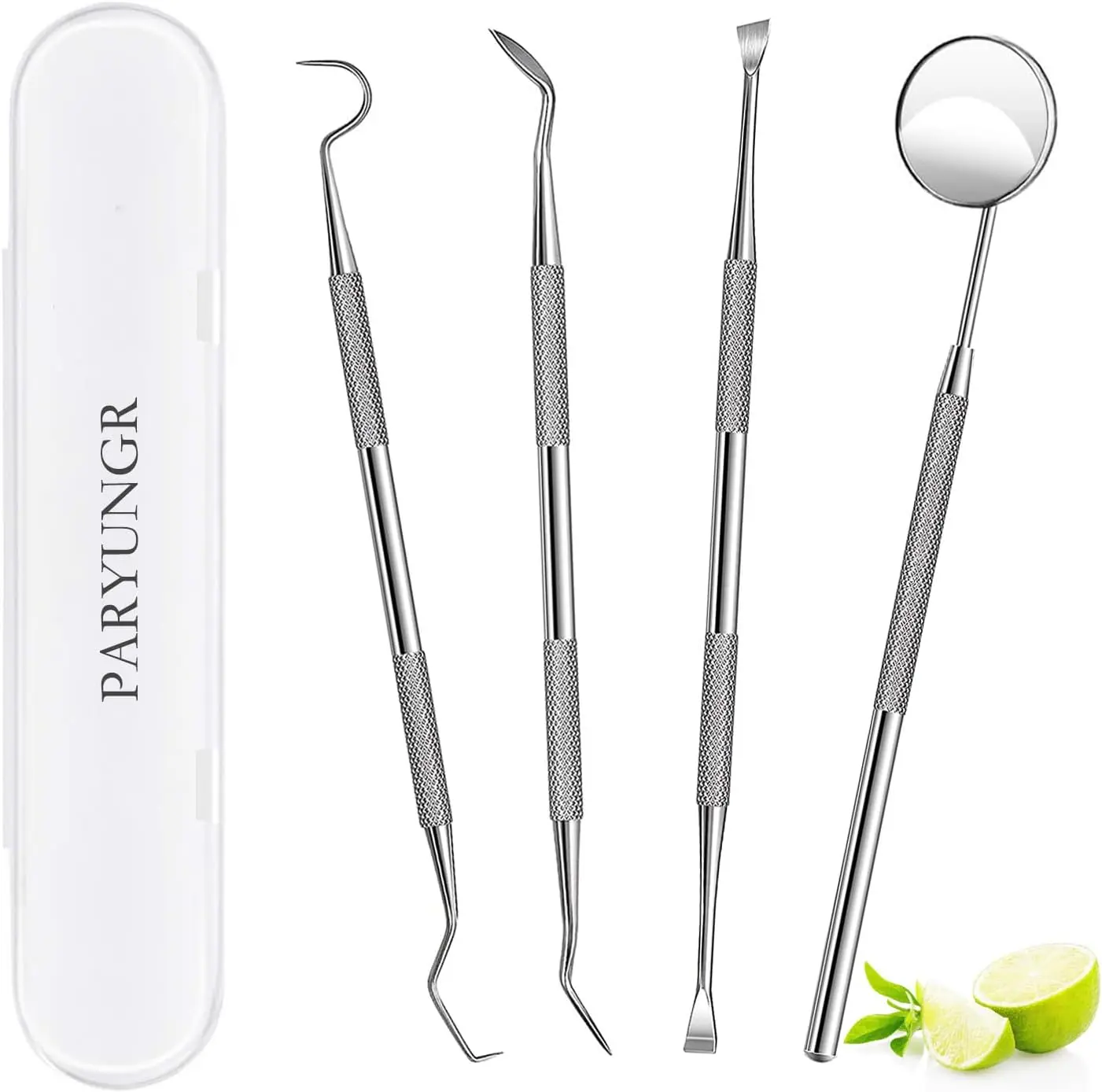 

Professional Teeth Cleaning Kit, Stainless Steel Dental Tools for Plaque & Tartar Removal, Home Oral Care with Storage Box
