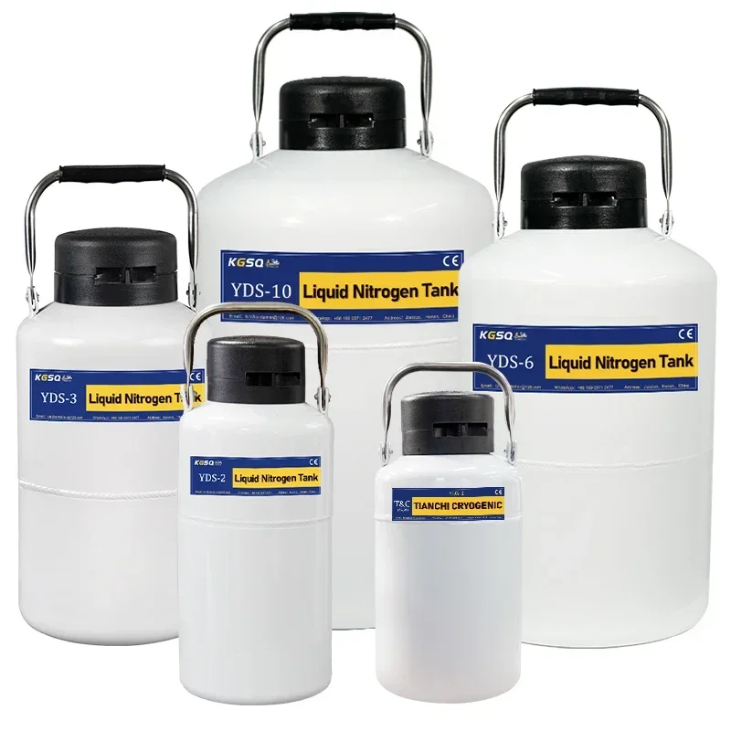 

YDS-3 Cryogenic Portable Semen Container 2 Liter Liquid Nitrogen Tank 10L Dewar Vessel