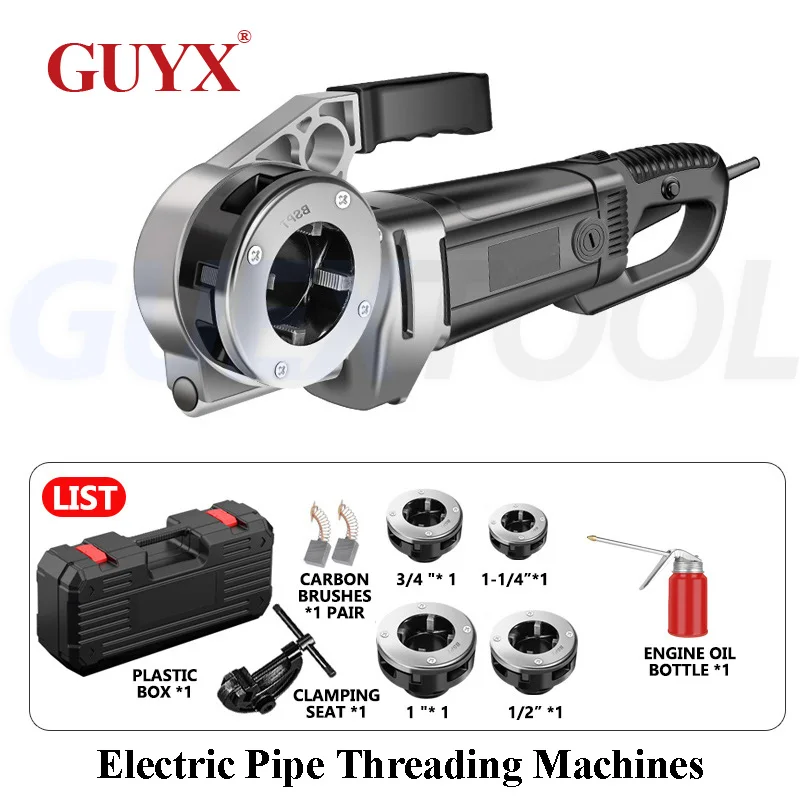 

2200W Handheld Galvanized Pipes Electric Threading Machine,Small Manual Twisting Plate Thread Cutting Tool,For Water Pipes
