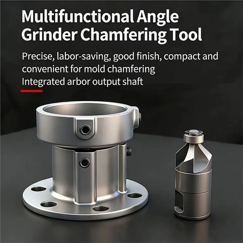 F-F Professional Aluminum Cast Iron Chamfer Bit Multifunctional Angle Grinder Tool For Model 100 Angle Grinder Chamfering Tool