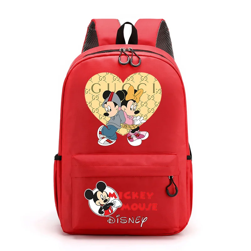 Disney University Student School Bags Mickey Mouse Laptop Bags Large Capacity Recreation Travelling Outdoors Sundry Organization