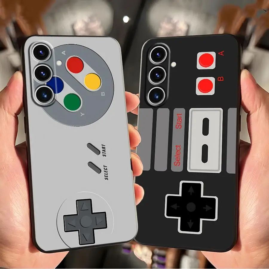 Retro Kameras Spiele Weiche Handyhülle für Samsung Galaxy S25 Edge S24 Plus S20 S26 S21 FE S9 S10 Note 8 9 10 20 Ultra S23