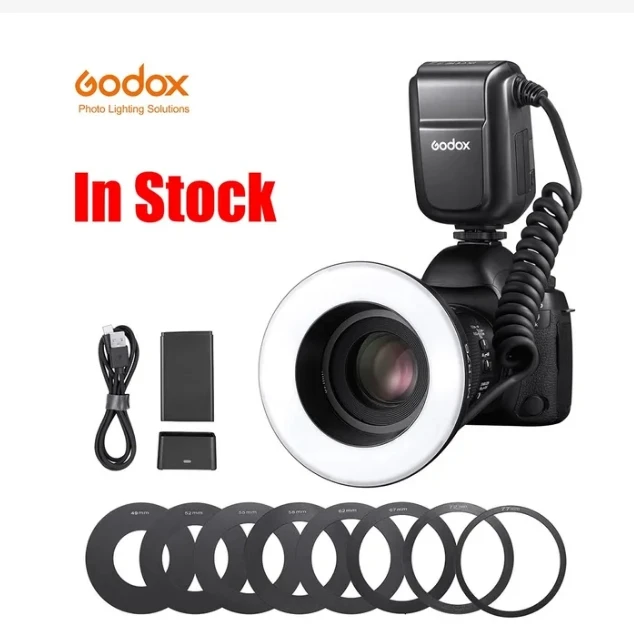 

Godox MF-R76 RING76 5000K Macro LED Ring Light Speedlite Flash Light for Sony Canon Nikon Camera 5D 6D 7D 60D 70D 80D D850 A7MIV