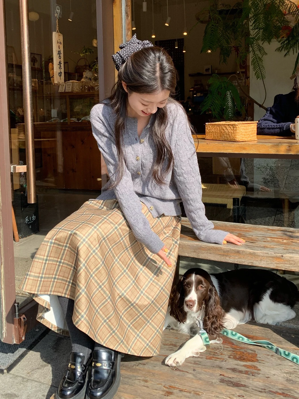 

Юбка Yaoii в винтажную клетку для студенток, женская, осенне-зимняя, новая, средней длины, приталенная, из смесового полиэстера со спандексом