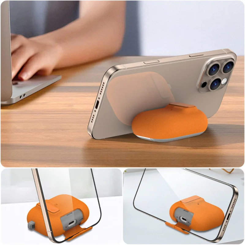 For AirPods Pro 3 2025 Case Magnetic Automatic Lock Cases With Phone Stand Full Protection Case Cover For AirPods 4 Pro3 Earbuds