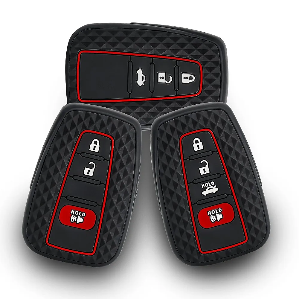 Silicone Remote Car Key Case Cover for Toyota CHR Camry Corolla RAV4 Highlander C-HR Prius Land Cruiser Prado Shell Accessories