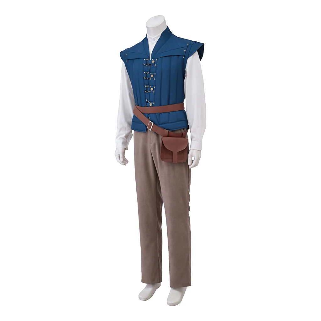 Flynn Rider Cosplay Costume Flynn Rider Knight Suit Uniform Outfits Medieval Men's Workwear Halloween Carnival Suit