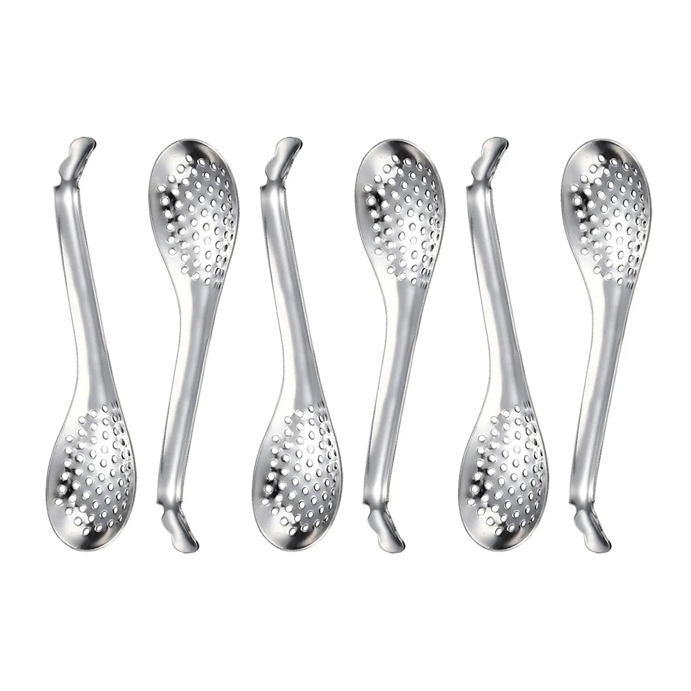 

6 Pcs Caviar Colander Slotted Spoons Kitchen Utensils Cooking Multipurpose Stainless Steel Toy Appliances