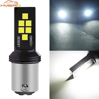 1X Auto Accessories Turn Signal Bulbs 1156/1157/7440 P21W 3030 12SMD Brake Reverse Strobe Light Car Styling License Plate Lights