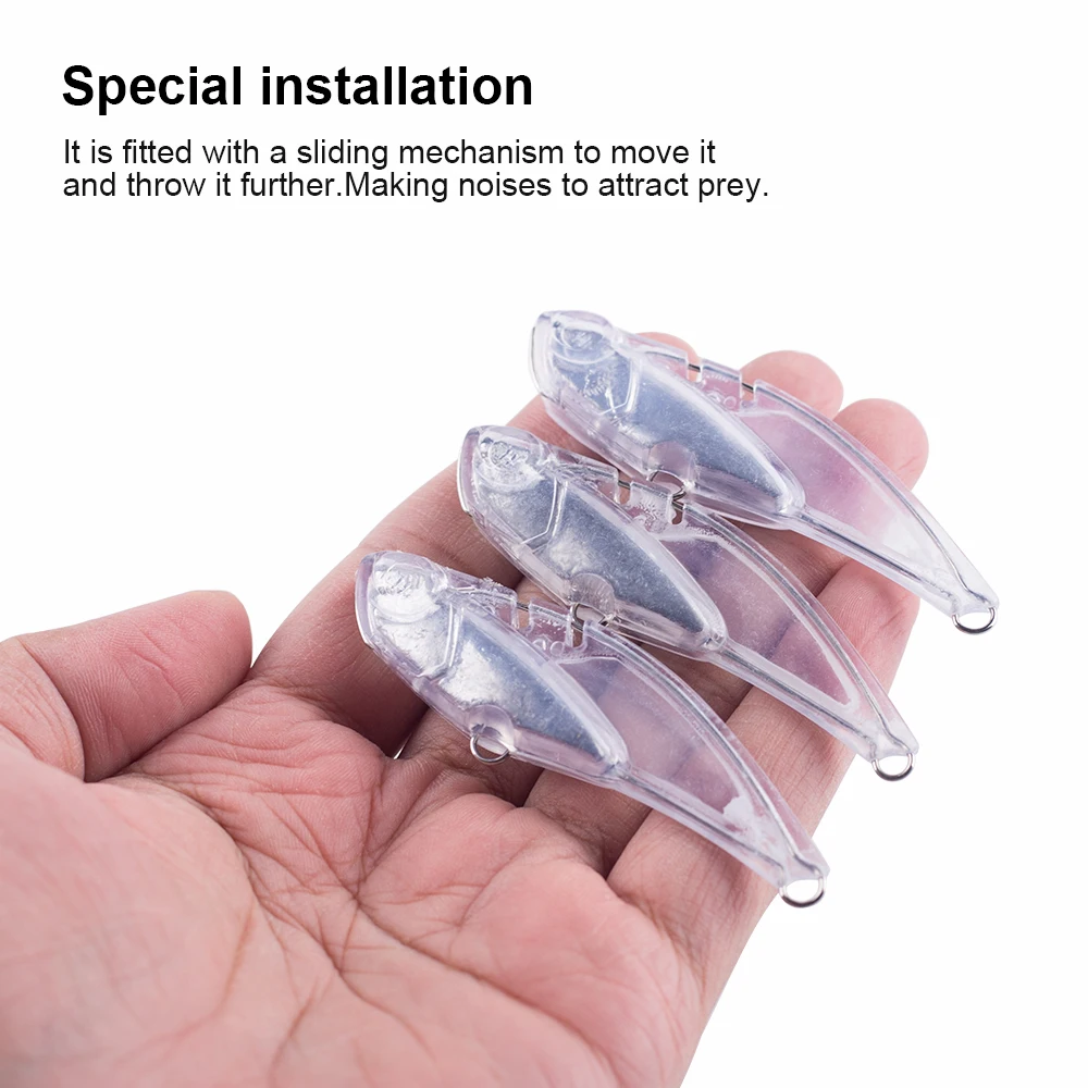 Hanlin Crankbait duro hundimiento sin pintar - Cebo artificial - imagen 2