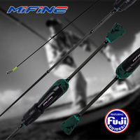 MIFINE SHOWTIME XUL Lightweight Spinning Fishing Rod Lure 0.3-2G 30T Carbon Fiber Fuji Rings Hollow Tips Trout Fishing Pole Rods