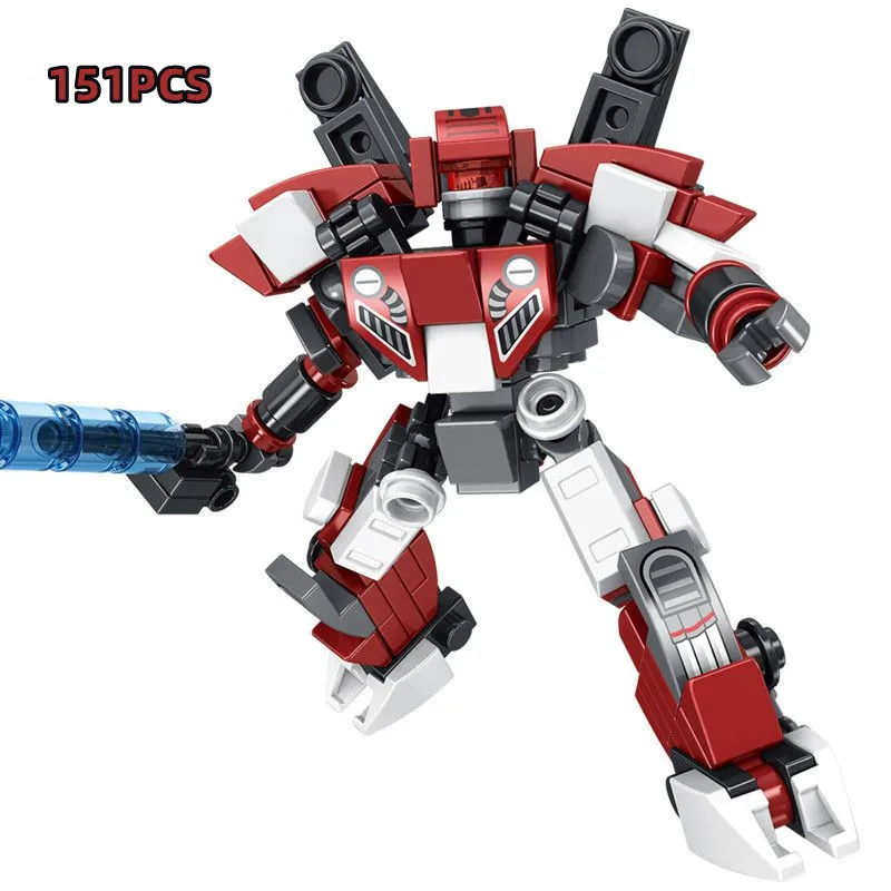 Cartoon Transformeres Robot Optimus Mecha Building Block Model Sets Compatible LegoingDIY Bricks Toy for Children Christmas Gift