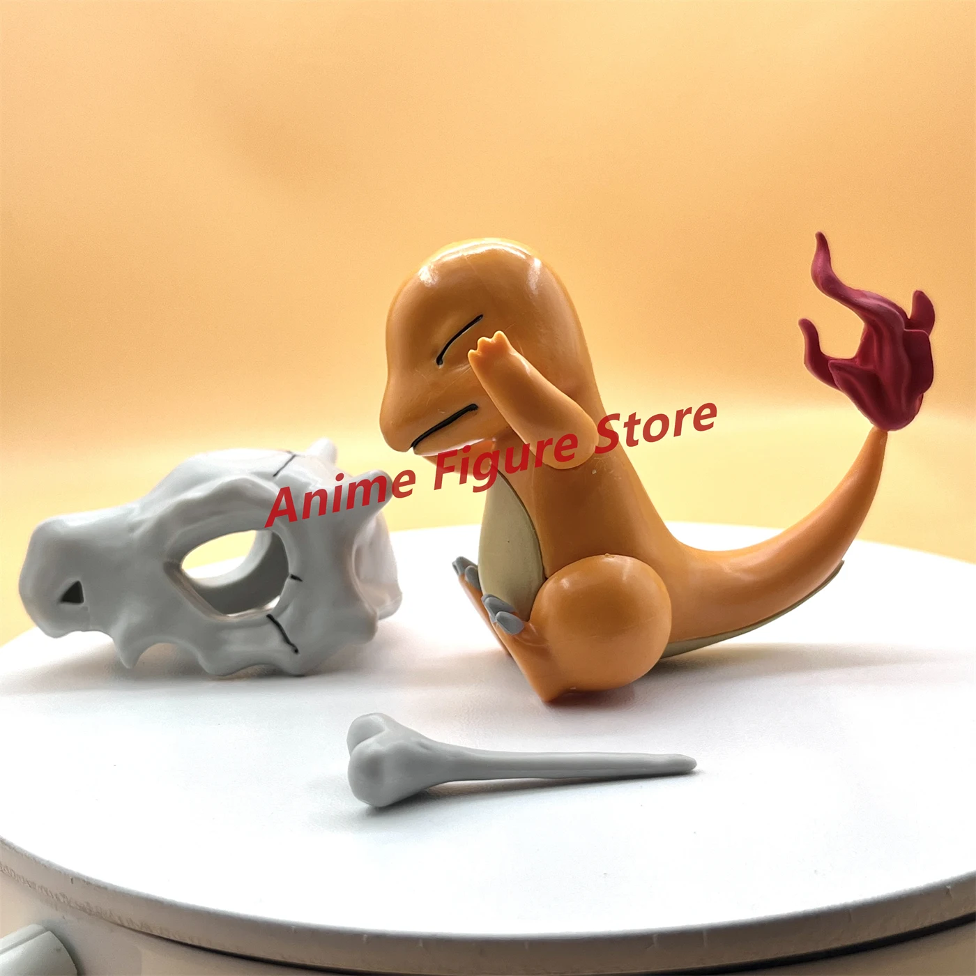 Pokemon Anime Figure Charmander/Cubone 9cm Action Figure Model Statue Boys Collection Desktop Decoration Ornament Toys Birthday image 2