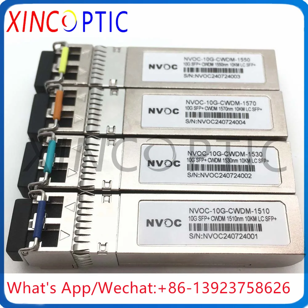 Módulo Transceptor SFP+ CWDM 10G 10KM 1510/1530/1550/1570nm, 10Gbps 1470~1570nm DFB DOM Duplex LC SMF SFP para Arista Code