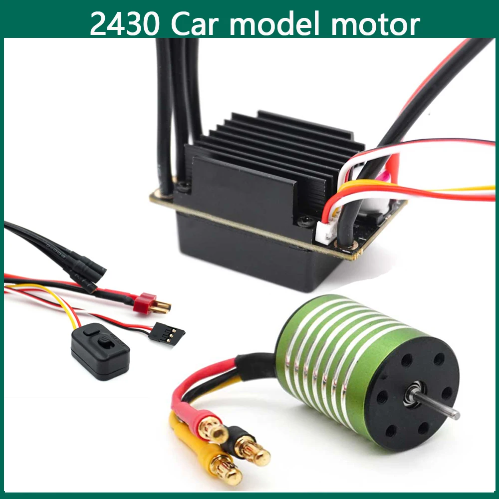 2430 5300KV 9200KV Motor& 35A Brushless ESC for 1/18 1/16 HSP Redcat Traxxas HPI Tamiya RC Car Truck