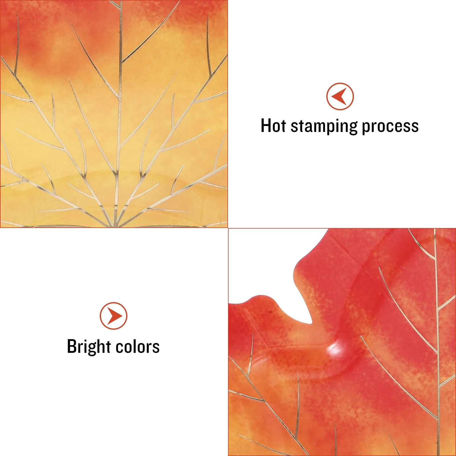 

20pcs Maple Leaf Paper Plates Harvest Party Cake Plate Disposable Dinner Tableware For Thanksgiving Festival Serving