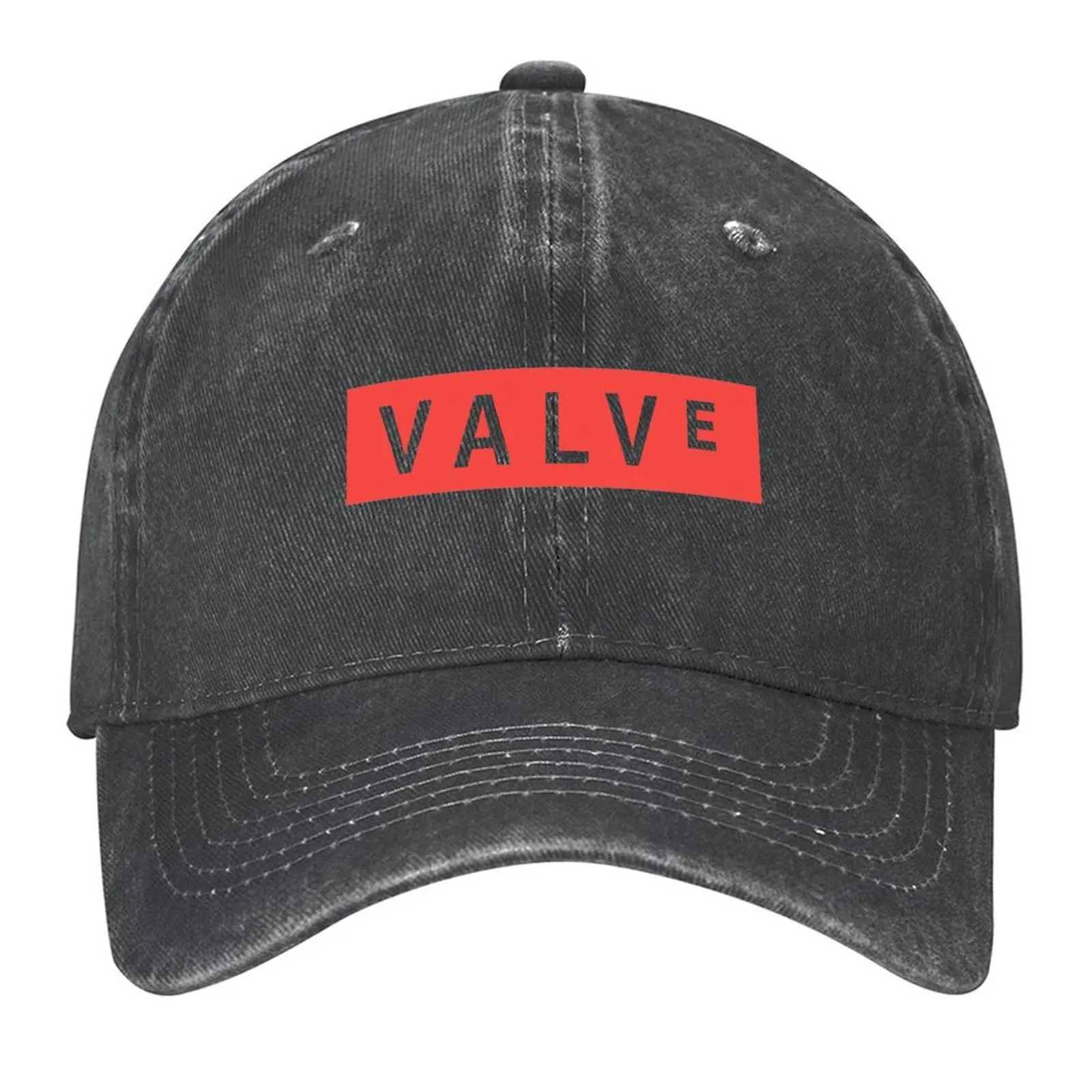 

Valve Red Logo Baseball Cap Snapback Cap dad hat Mountaineering Wild Ball Hat Boy Child Women's