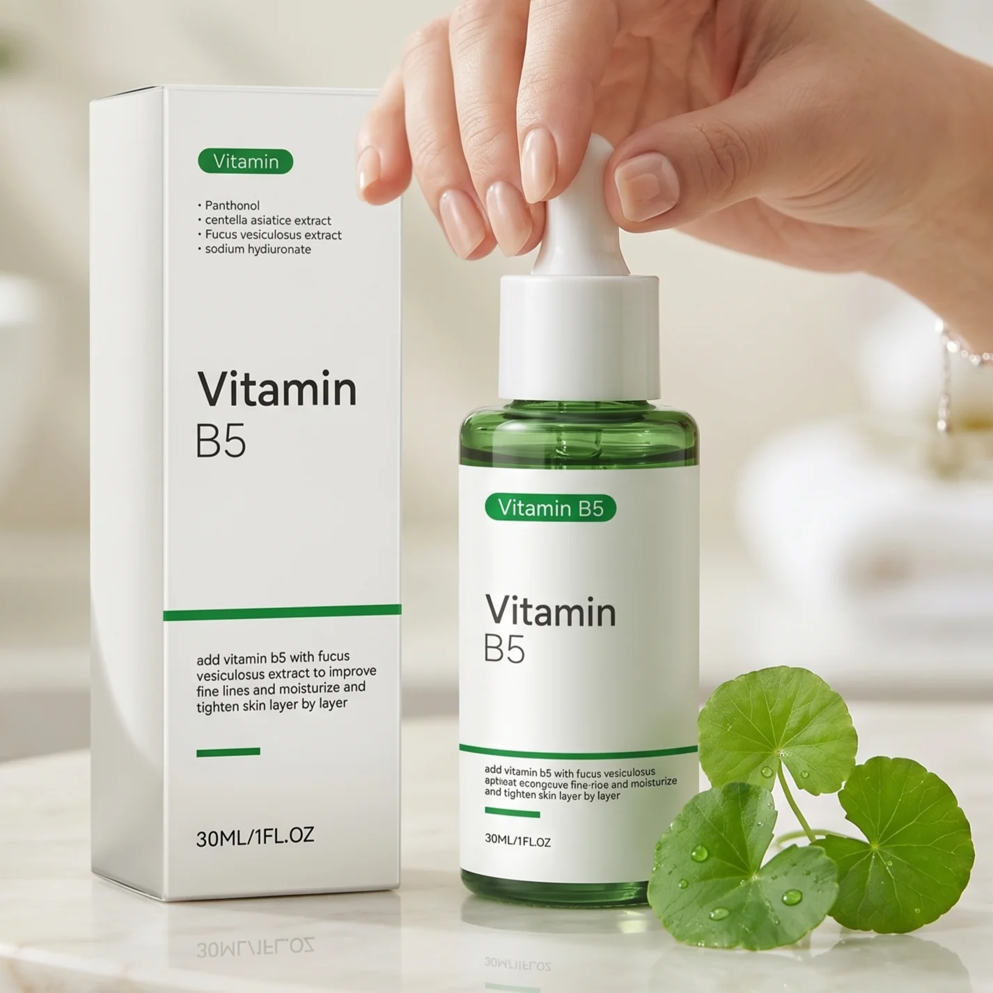 B5 Hyaluronic Acid Serum Calm Sensitive Skin Soothe Redness Anti Wrinkle Fine Lines Deep Hydrating Repair Whitening Facial Serum