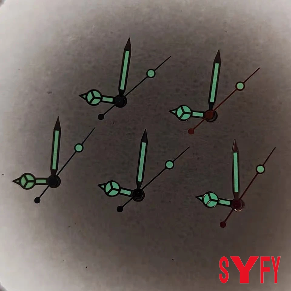 Green Luminous NH35 Hands Black/Blue/Orange/Green/Red Watch Hands For NH35/NH36/4R/7S SEIKO Movement Watches Pointers Watch Part